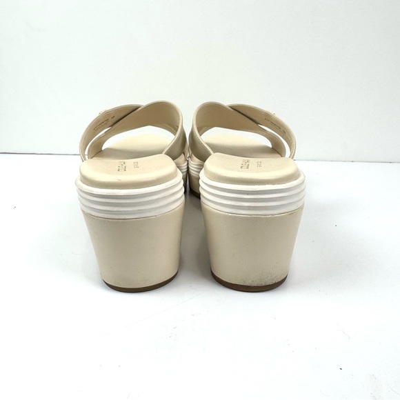 Cole Haan Women's 9 Briella Grand Os Wedge Sandals Ivory Slide On Comfort Shoes - Picture 5 of 8